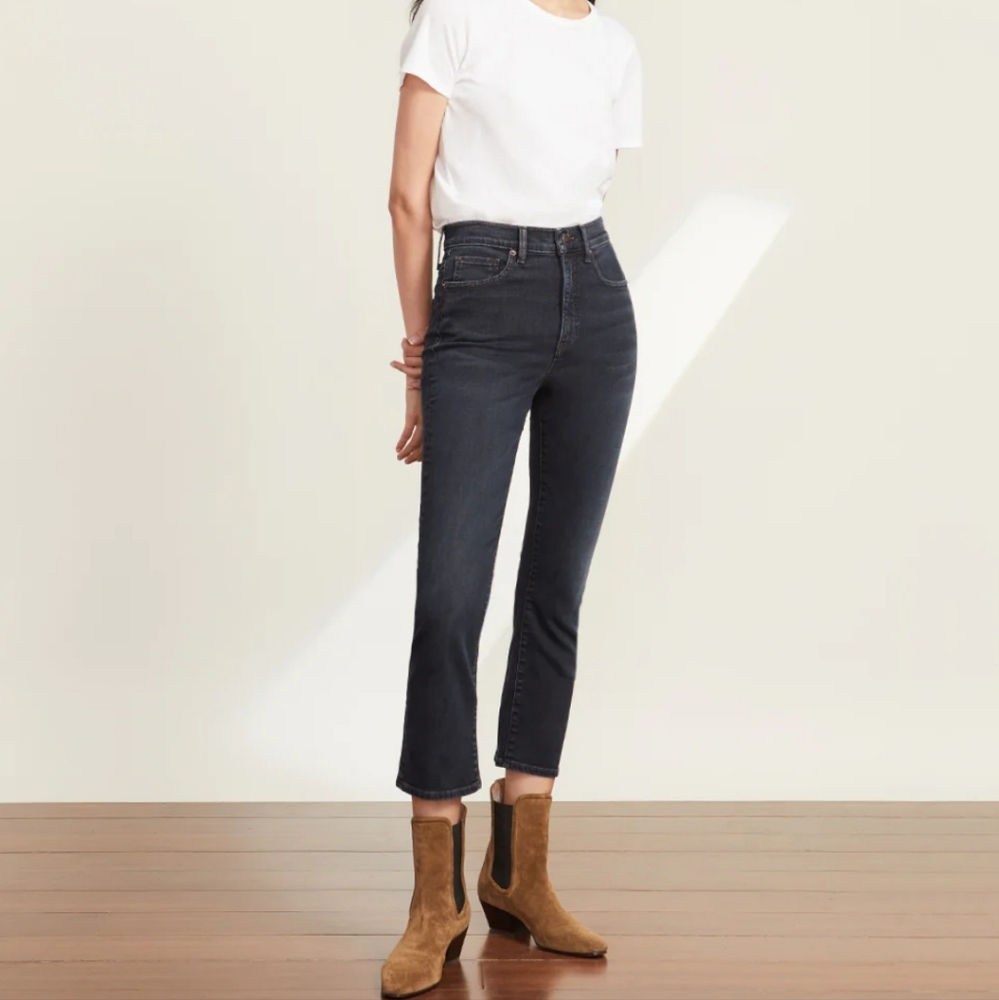 Veronica Beard Carly kick flare high rise jeans